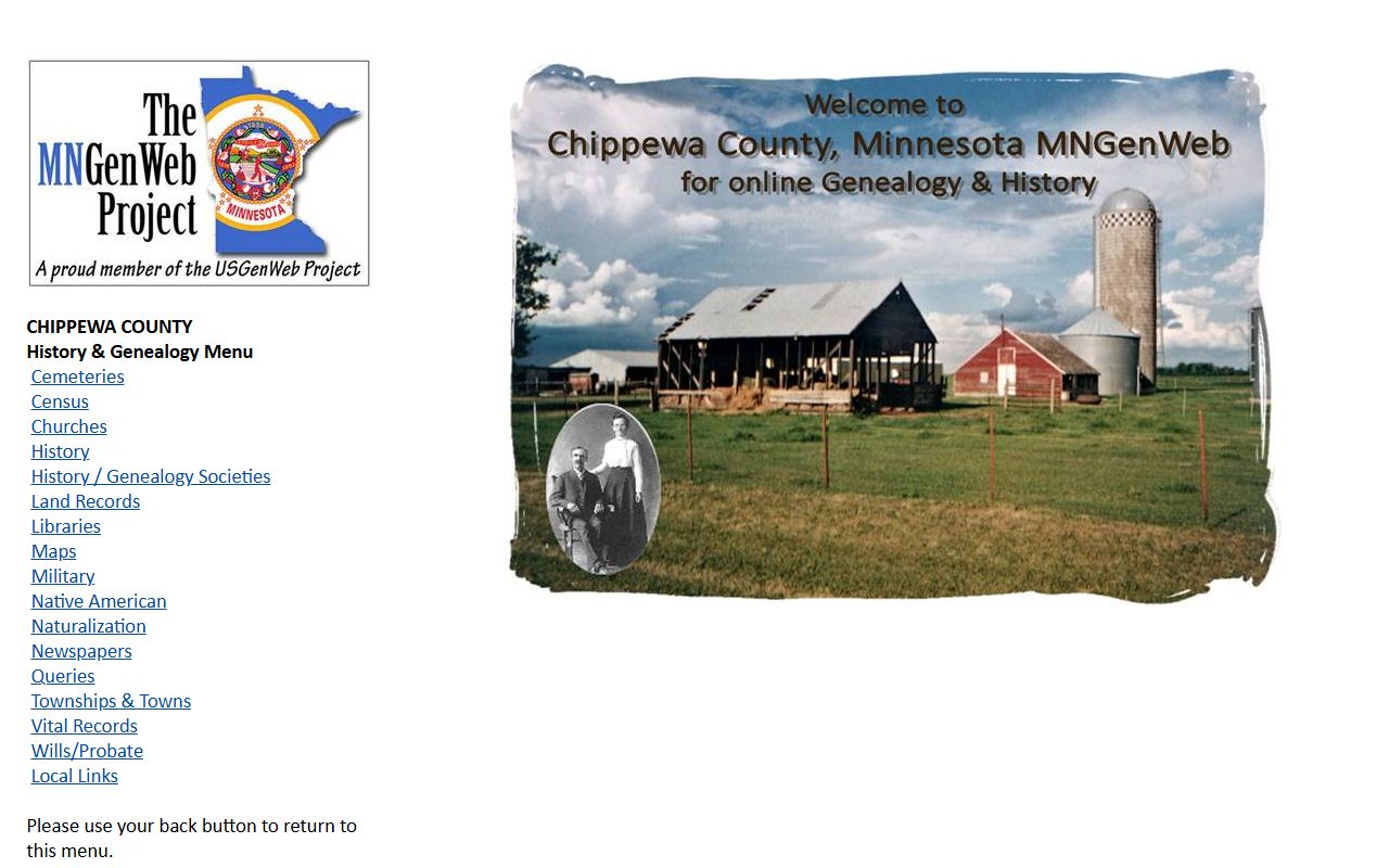 Chippewa County MNGenWeb genealogy records