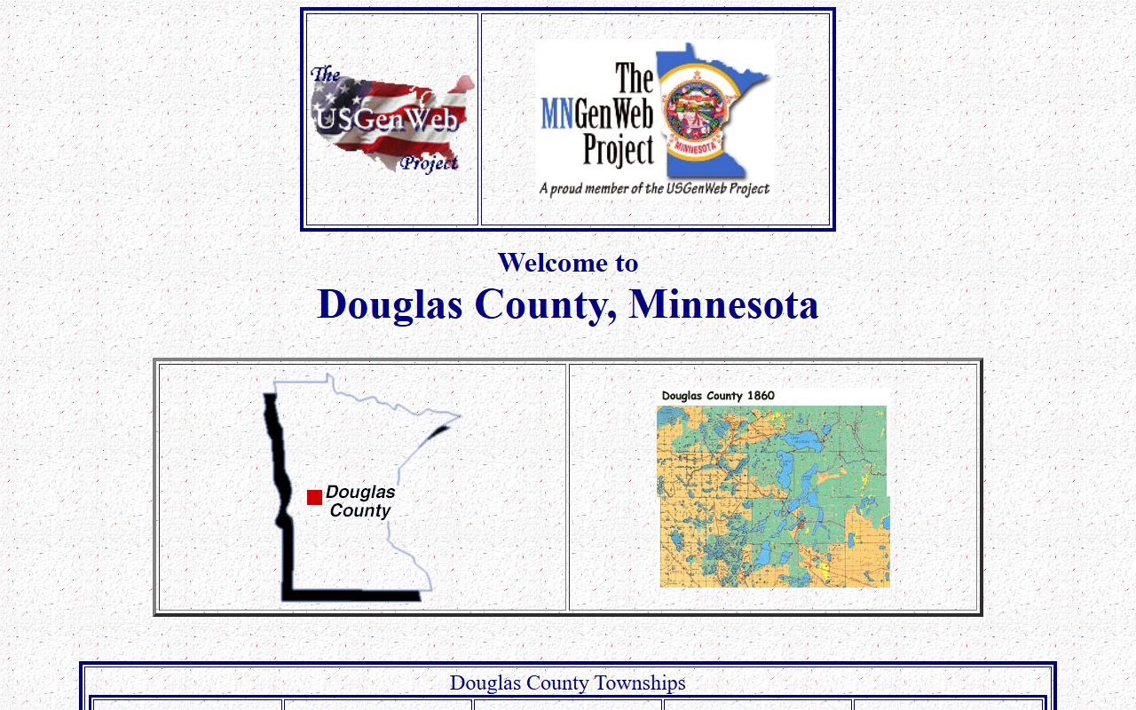 Douglas County genealogy records MNGenWeb