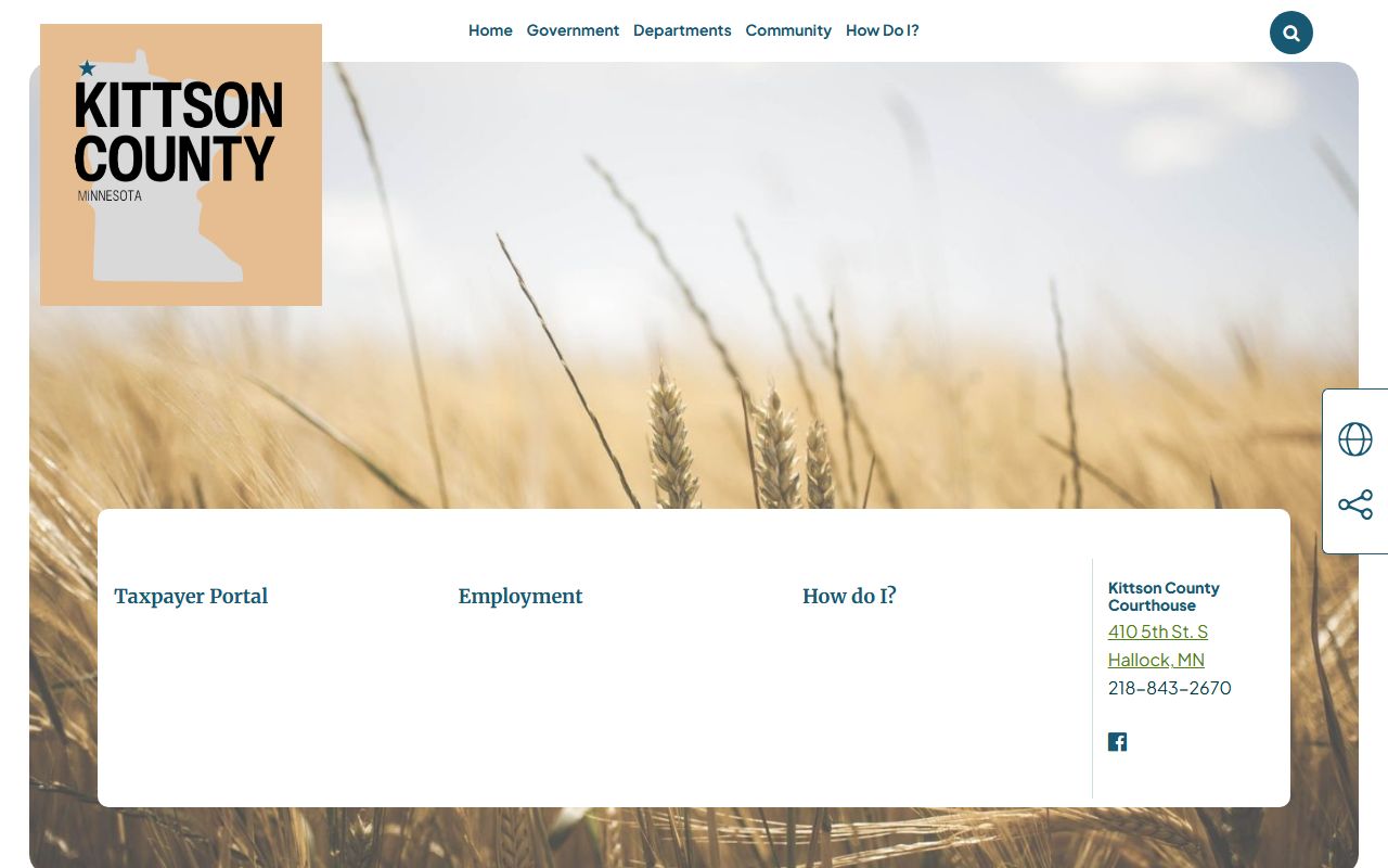 Kittson County Government website for genealogy records