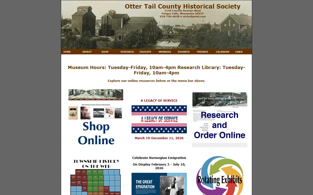 Otter Tail County Historical Society genealogy records
